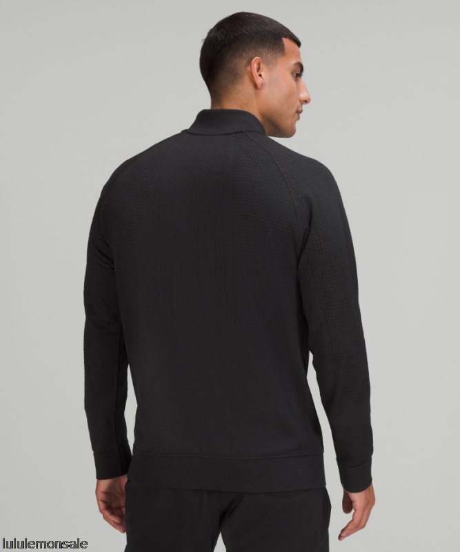 Lululemon Deutschland DELULU944 | Schwarz Konstruierter Warmer Halber Reißverschluss
